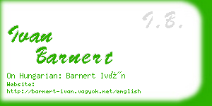 ivan barnert business card